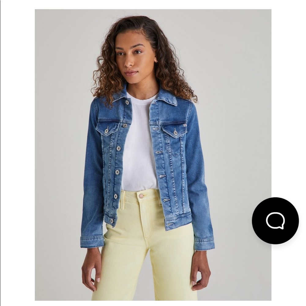 Mya Jacket: Perfect Condition Jacket. Same as stock photo, with a lighter wash!